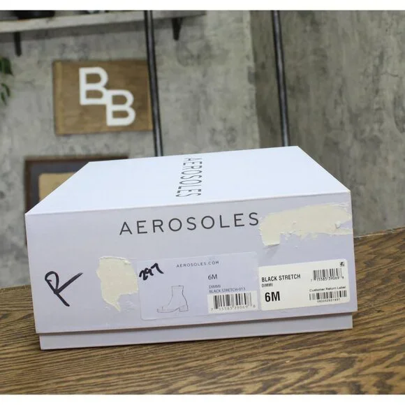 NWT Aerosoles Womens DIMMI Ankle Bootie DIMMI Black Stretch Fabric 6M - Picture 13 of 14